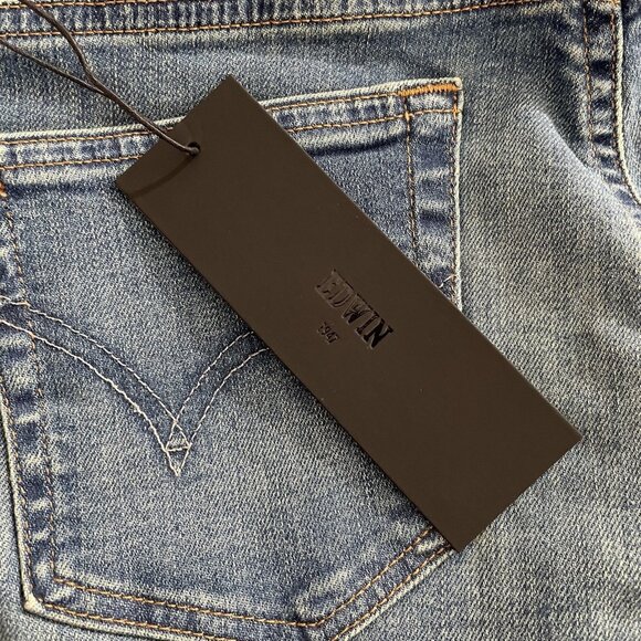 Edwin Jeans Womens 27 Blue Lark Bootcut Stretch Denim Made in USA EW20611CS - Picture 9 of 15